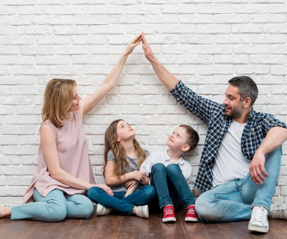 Familie mit Kindern