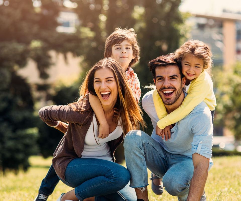 Familie mit Kindern